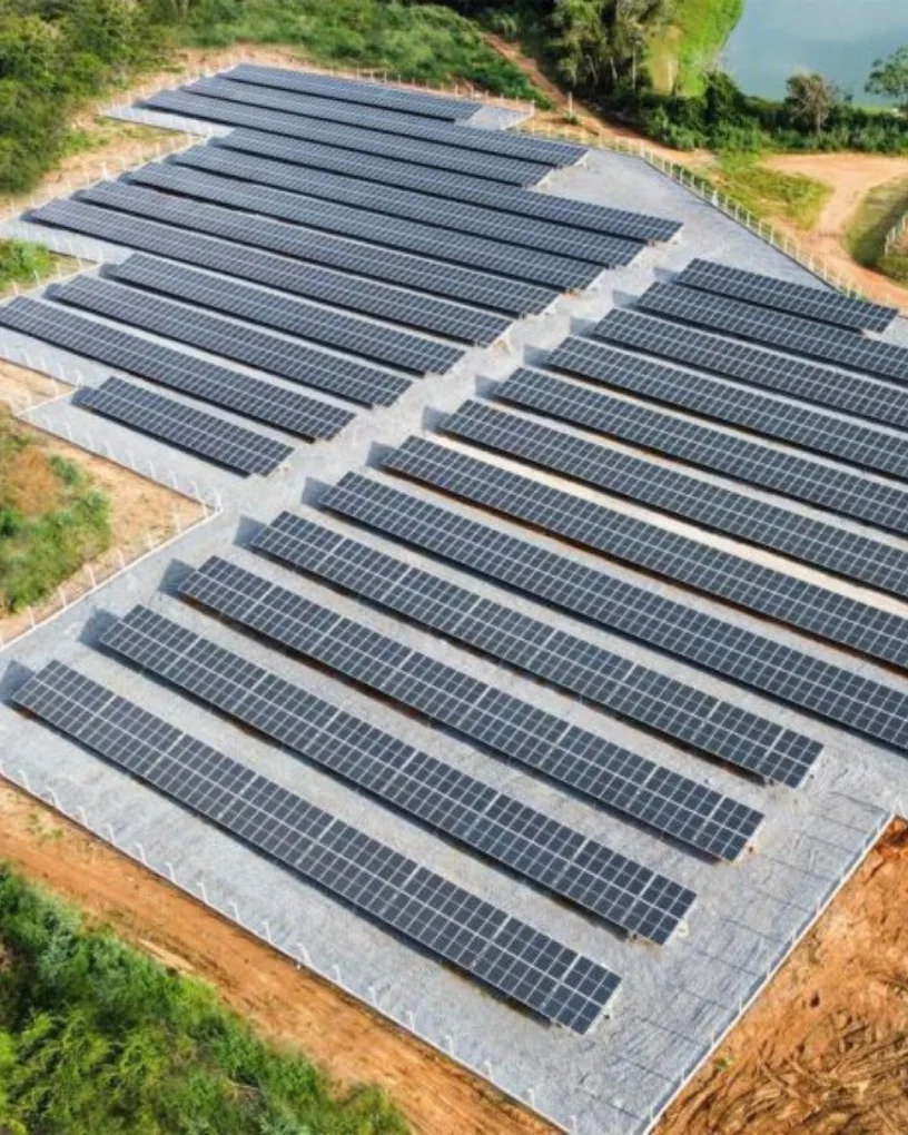 Usina solar rural instalada pela Sun Coast Energia Solar